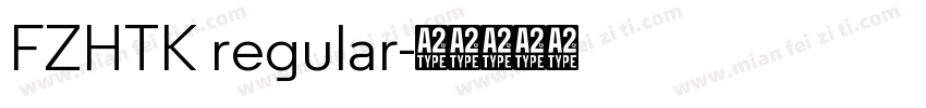 FZHTK regular字体转换